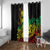 Personalised Reggae Jawaiian Festive Window Curtain Mix Polynesian