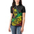 Personalised Reggae Jawaiian Festive Women Polo Shirt Mix Polynesian