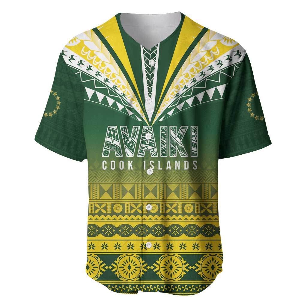 Cook Islands Rugby Custom Baseball Jersey Kuki Avaiki - Polynesian Pride