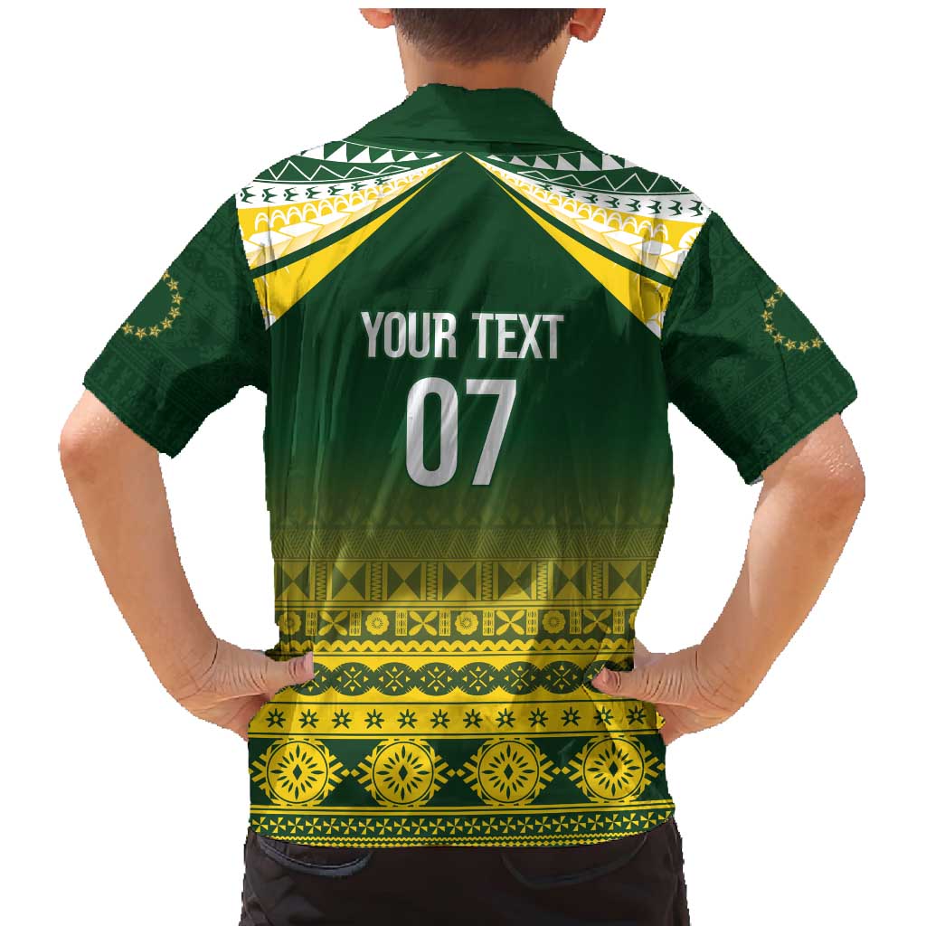 Cook Islands Rugby Custom Family Matching Mermaid Dress and Hawaiian Shirt Kuki Avaiki - Polynesian Pride