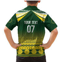 Cook Islands Rugby Custom Family Matching Mermaid Dress and Hawaiian Shirt Kuki Avaiki - Polynesian Pride