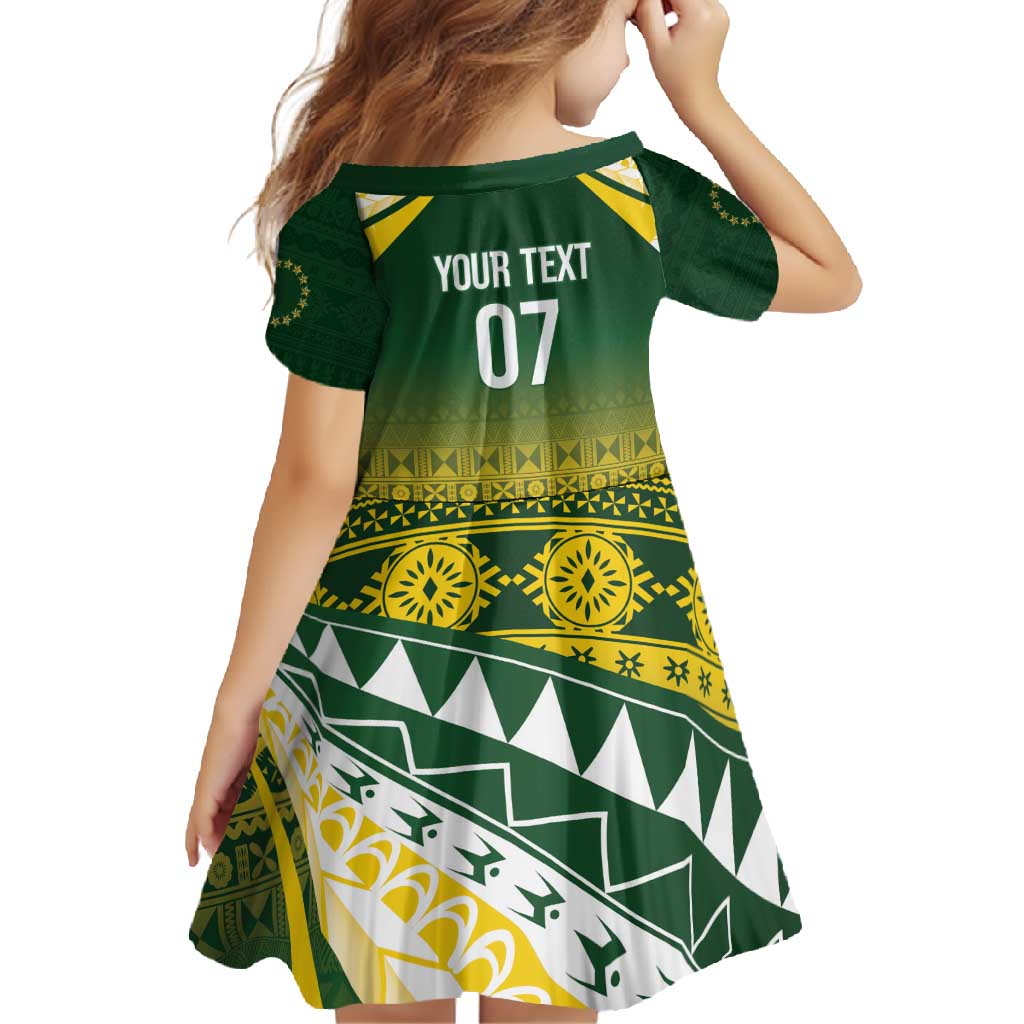 Cook Islands Rugby Custom Family Matching Mermaid Dress and Hawaiian Shirt Kuki Avaiki - Polynesian Pride