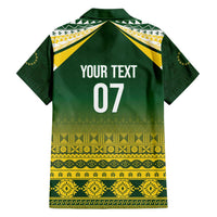 Cook Islands Rugby Custom Family Matching Short Sleeve Bodycon Dress and Hawaiian Shirt Kuki Avaiki - Polynesian Pride