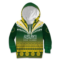 Cook Islands Rugby Custom Kid Hoodie Kuki Avaiki - Polynesian Pride