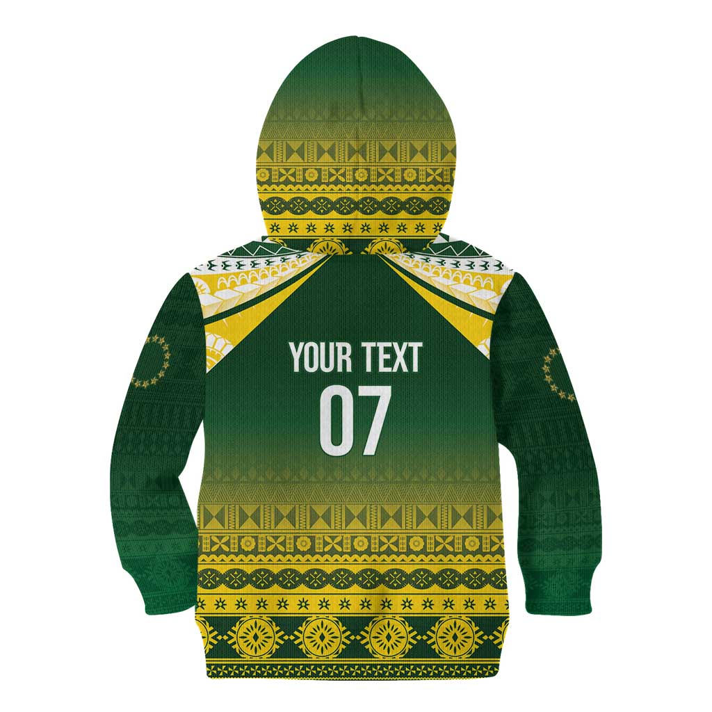 Cook Islands Rugby Custom Kid Hoodie Kuki Avaiki - Polynesian Pride