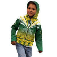 Cook Islands Rugby Custom Kid Hoodie Kuki Avaiki - Polynesian Pride