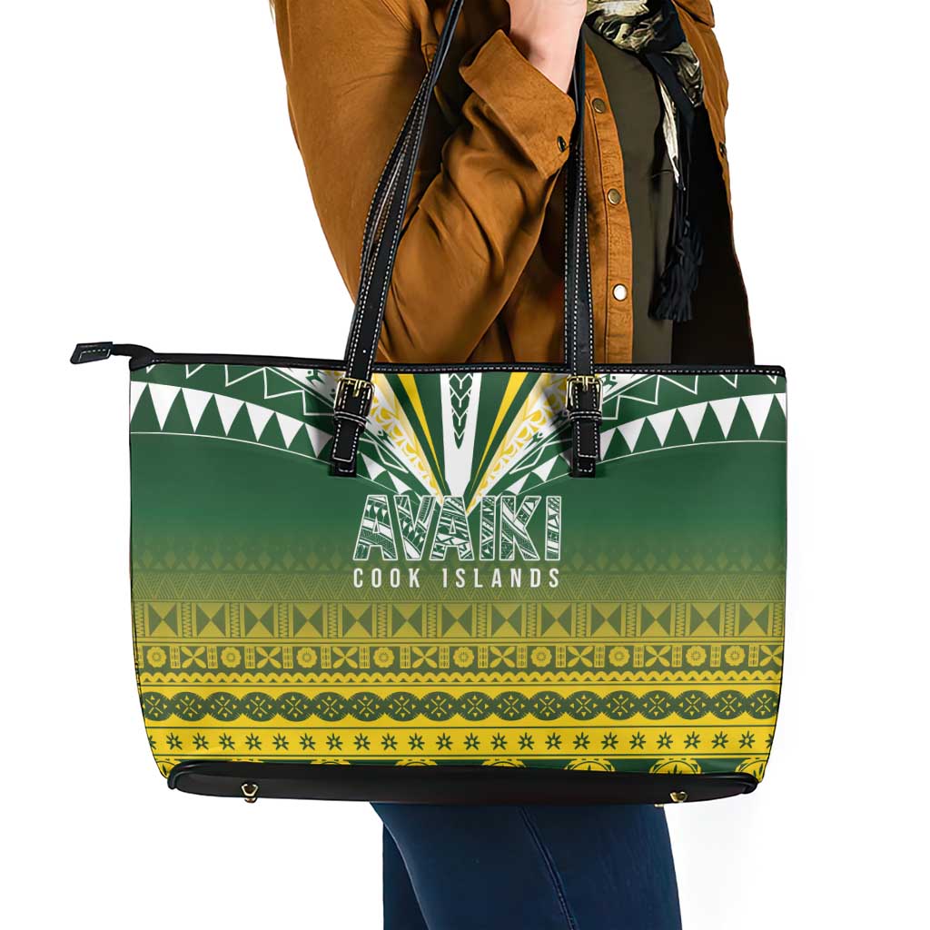 Cook Islands Rugby Leather Tote Bag Kuki Avaiki LT7 - Polynesian Pride