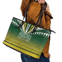 Cook Islands Rugby Leather Tote Bag Kuki Avaiki LT7 - Polynesian Pride