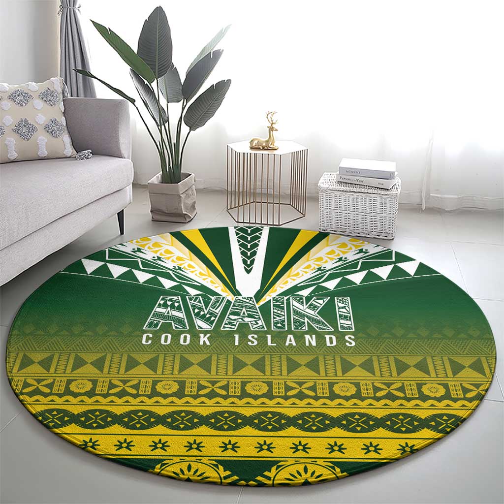 Cook Islands Rugby Round Carpet Kuki Avaiki LT7 - Polynesian Pride