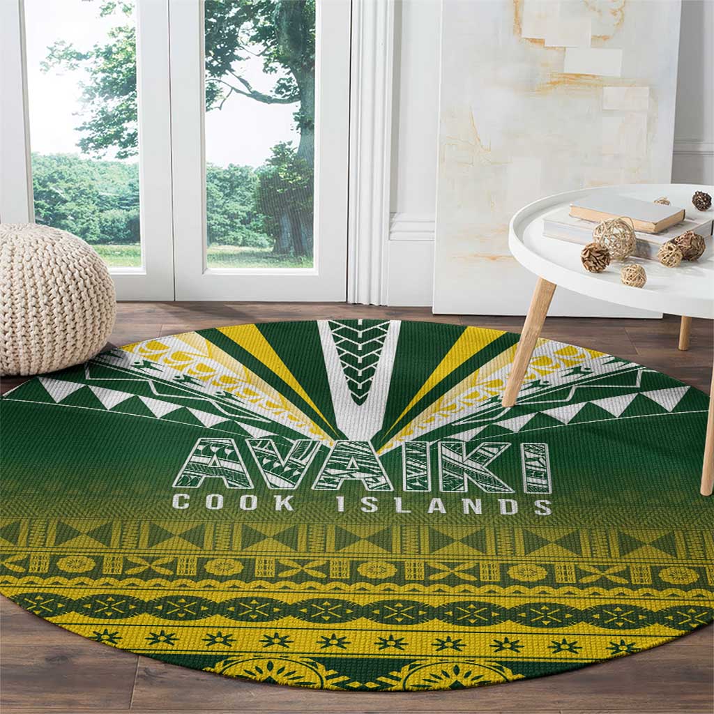 Cook Islands Rugby Round Carpet Kuki Avaiki LT7 - Polynesian Pride