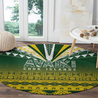 Cook Islands Rugby Round Carpet Kuki Avaiki LT7 - Polynesian Pride