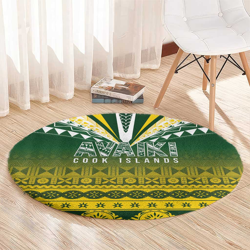 Cook Islands Rugby Round Carpet Kuki Avaiki LT7 - Polynesian Pride