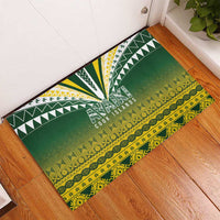 Cook Islands Rugby Rubber Doormat Kuki Avaiki LT7 - Polynesian Pride