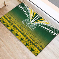 Cook Islands Rugby Rubber Doormat Kuki Avaiki LT7 - Polynesian Pride