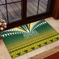 Cook Islands Rugby Rubber Doormat Kuki Avaiki LT7 - Polynesian Pride