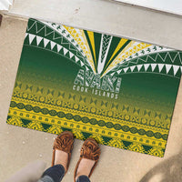Cook Islands Rugby Rubber Doormat Kuki Avaiki LT7 - Polynesian Pride