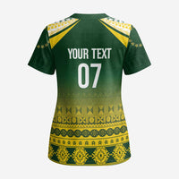 Cook Islands Rugby Custom Scrub Top Kuki Avaiki LT7 - Polynesian Pride