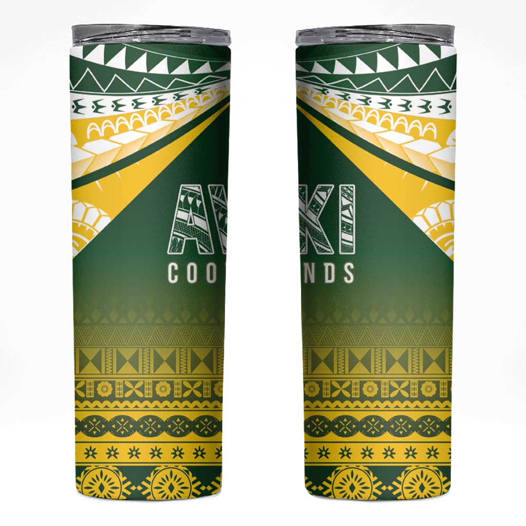 Cook Islands Rugby Skinny Tumbler Kuki Avaiki - Polynesian Pride