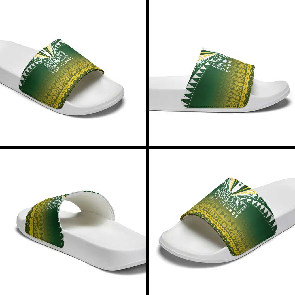 Cook Islands Rugby Slide Sandals Kuki Avaiki LT7 - Polynesian Pride