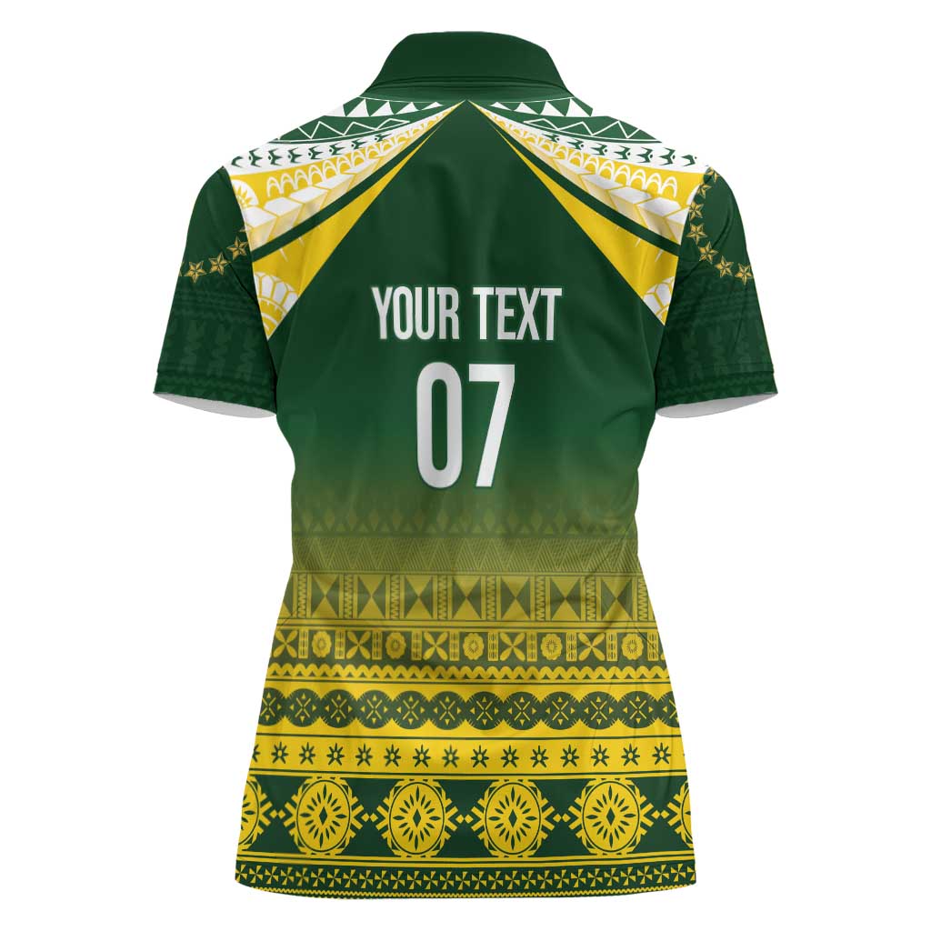 Cook Islands Rugby Custom Women Polo Shirt Kuki Avaiki - Polynesian Pride