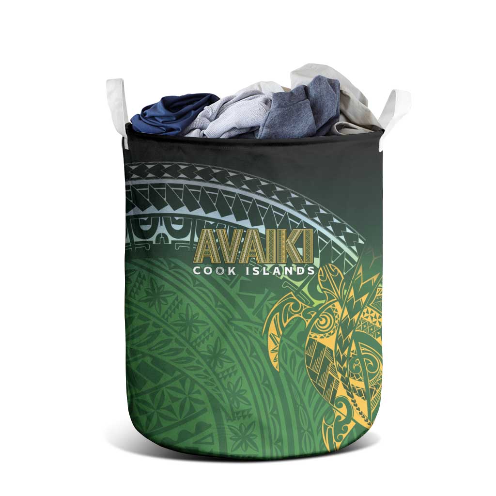 Cook Islands Rugby Kuki Avaiki Laundry Basket Tribal Turtle LT7 - Polynesian Pride