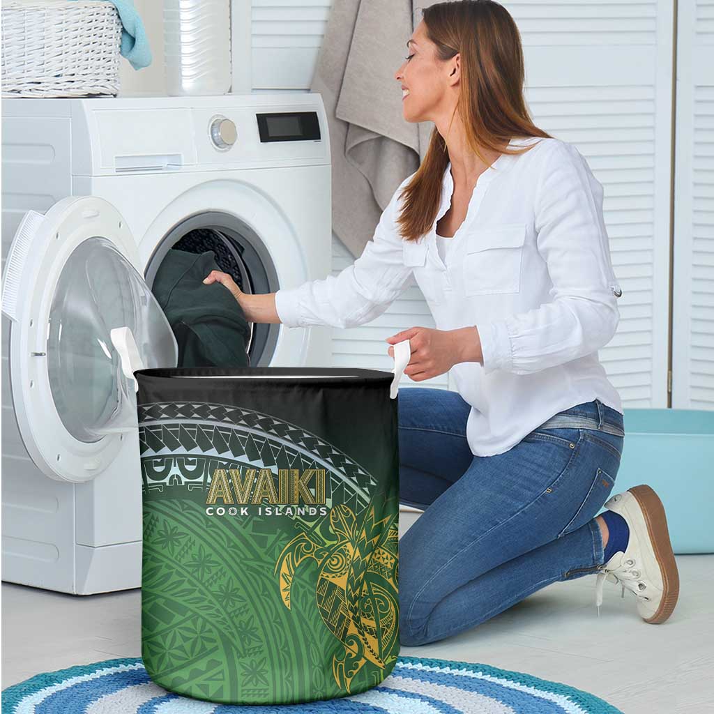 Cook Islands Rugby Kuki Avaiki Laundry Basket Tribal Turtle LT7 - Polynesian Pride