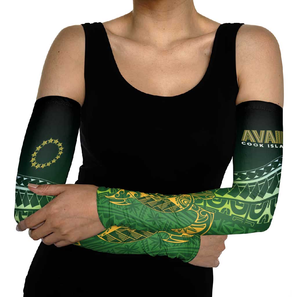 Cook Islands Rugby Kuki Avaiki Arm Sleeves Tribal Turtle LT7 - Polynesian Pride
