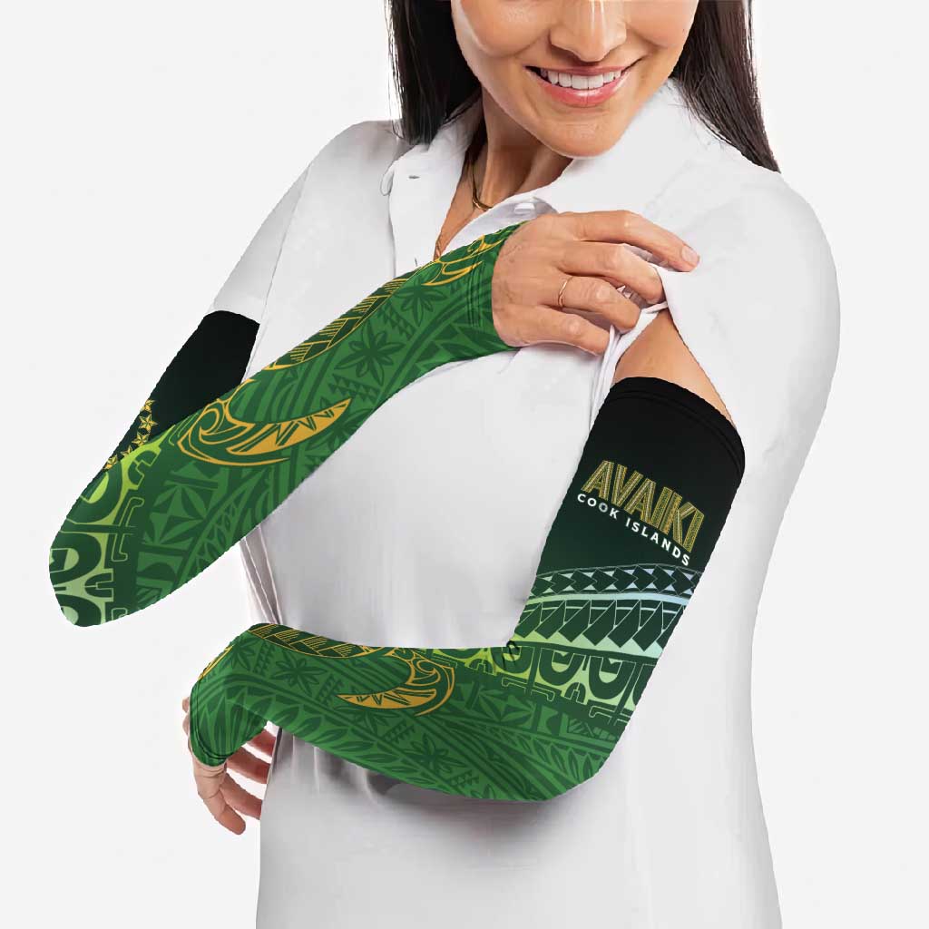 Cook Islands Rugby Kuki Avaiki Arm Sleeves Tribal Turtle LT7 - Polynesian Pride