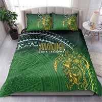 Cook Islands Rugby Kuki Avaiki Bedding Set Tribal Turtle - Polynesian Pride