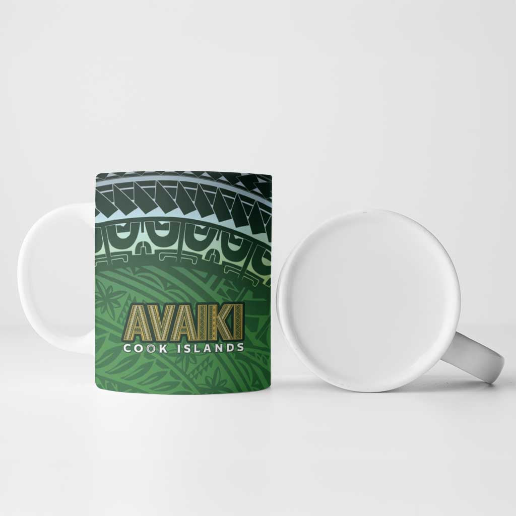 Cook Islands Rugby Kuki Avaiki Ceramic Mug Tribal Turtle LT7 - Polynesian Pride