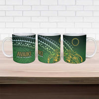 Cook Islands Rugby Kuki Avaiki Ceramic Mug Tribal Turtle LT7 - Polynesian Pride