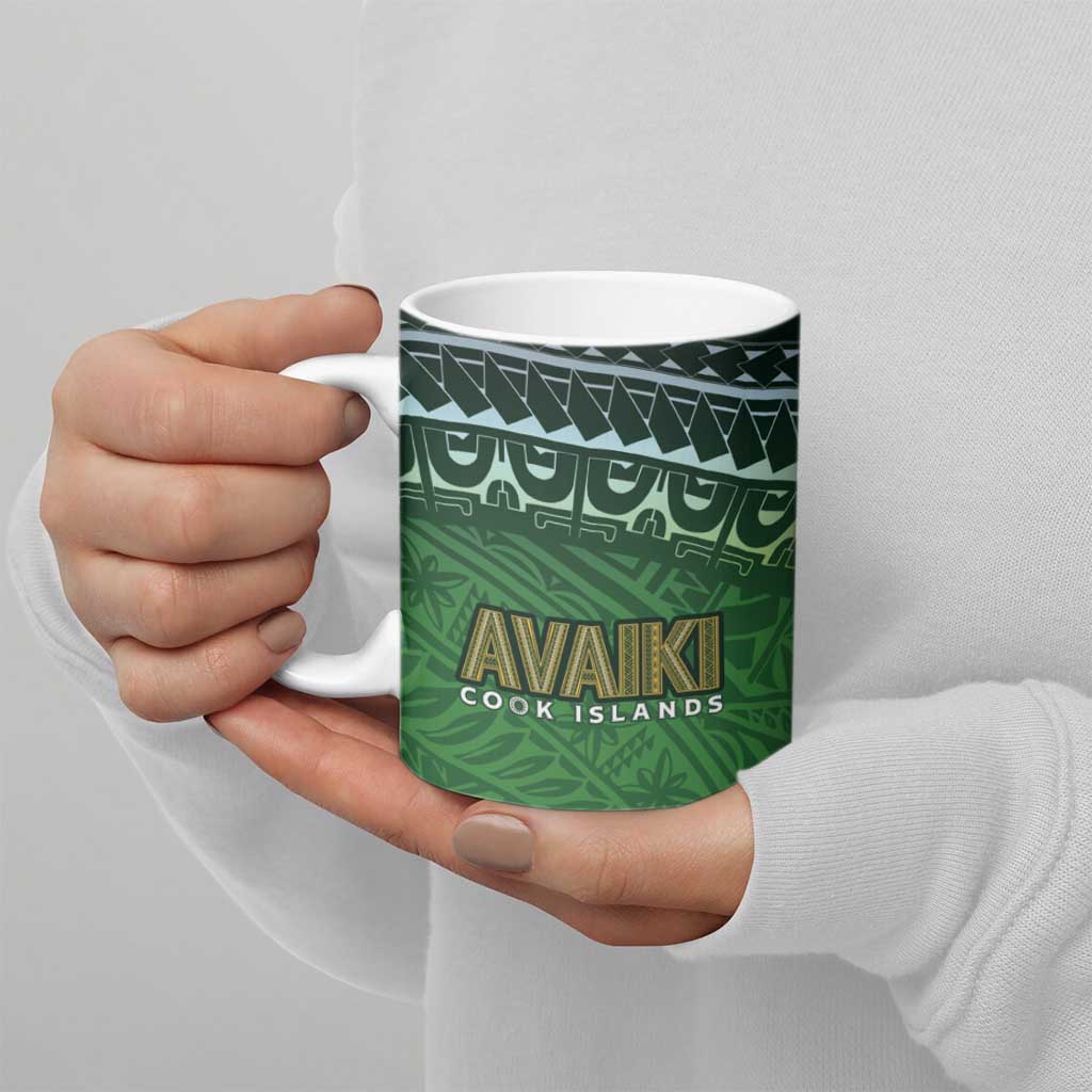 Cook Islands Rugby Kuki Avaiki Ceramic Mug Tribal Turtle LT7 - Polynesian Pride