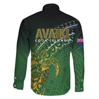 Cook Islands Rugby Kuki Avaiki Family Matching Mermaid Dress and Hawaiian Shirt Tribal Turtle - Polynesian Pride