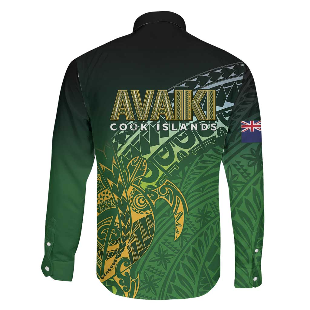 Cook Islands Rugby Kuki Avaiki Family Matching Puletasi and Hawaiian Shirt Tribal Turtle - Polynesian Pride