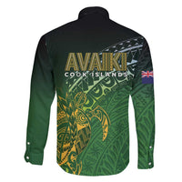 Cook Islands Rugby Kuki Avaiki Family Matching Short Sleeve Bodycon Dress and Hawaiian Shirt Tribal Turtle - Polynesian Pride