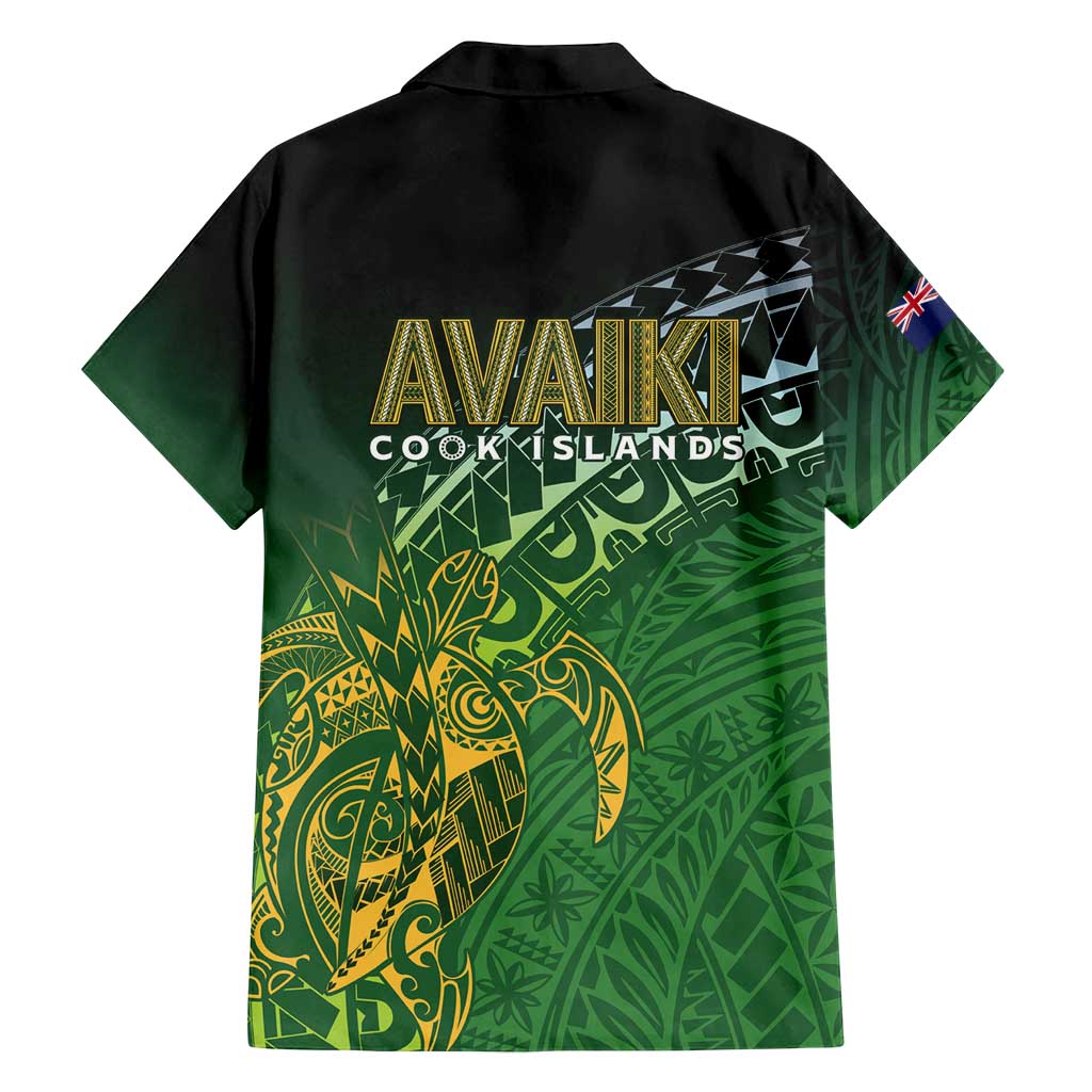 Cook Islands Rugby Kuki Avaiki Family Matching Tank Maxi Dress and Hawaiian Shirt Tribal Turtle - Polynesian Pride
