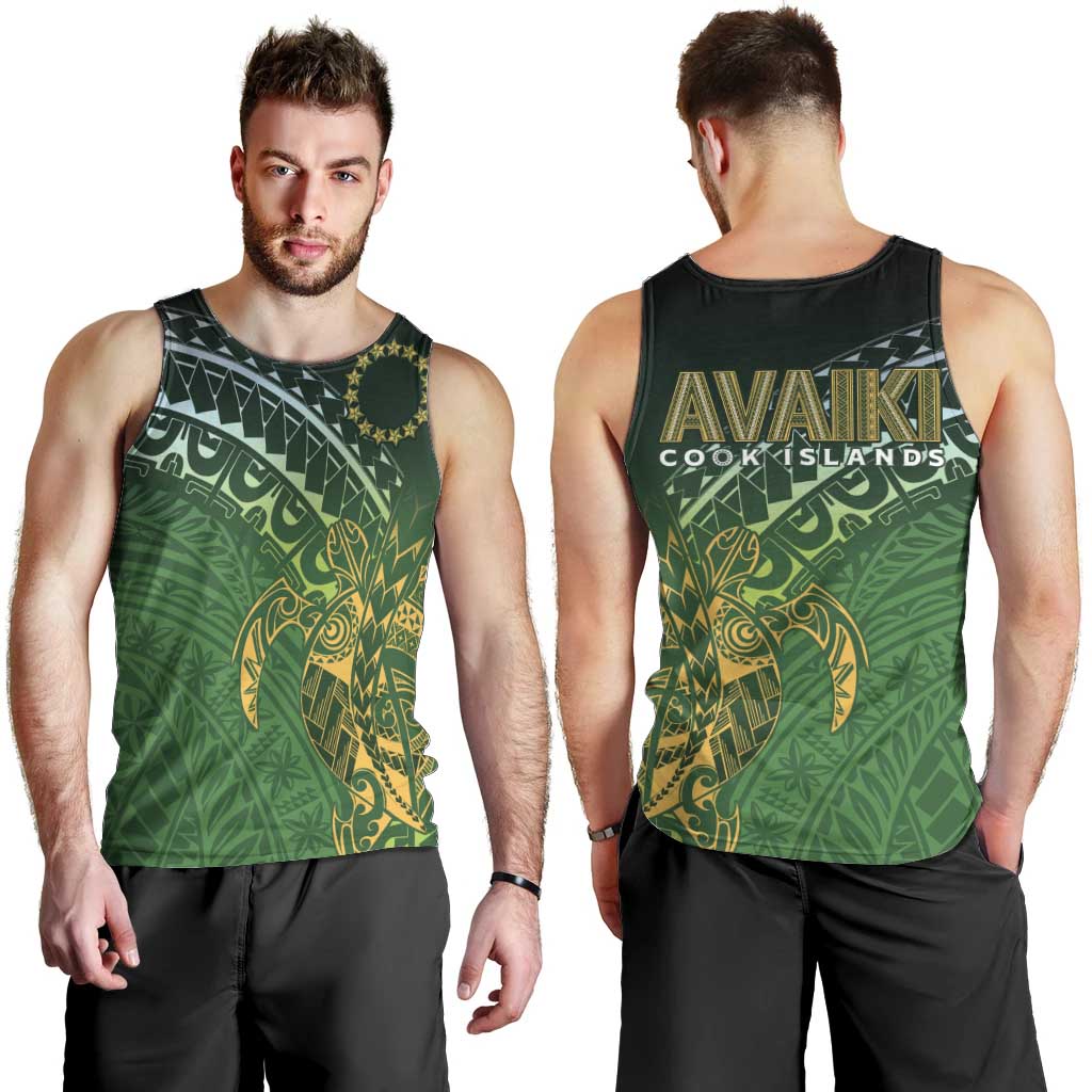 Cook Islands Rugby Kuki Avaiki Men Tank Top Tribal Turtle LT7 - Polynesian Pride