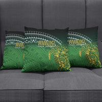 Cook Islands Rugby Kuki Avaiki Pillow Cover Tribal Turtle LT7 - Polynesian Pride