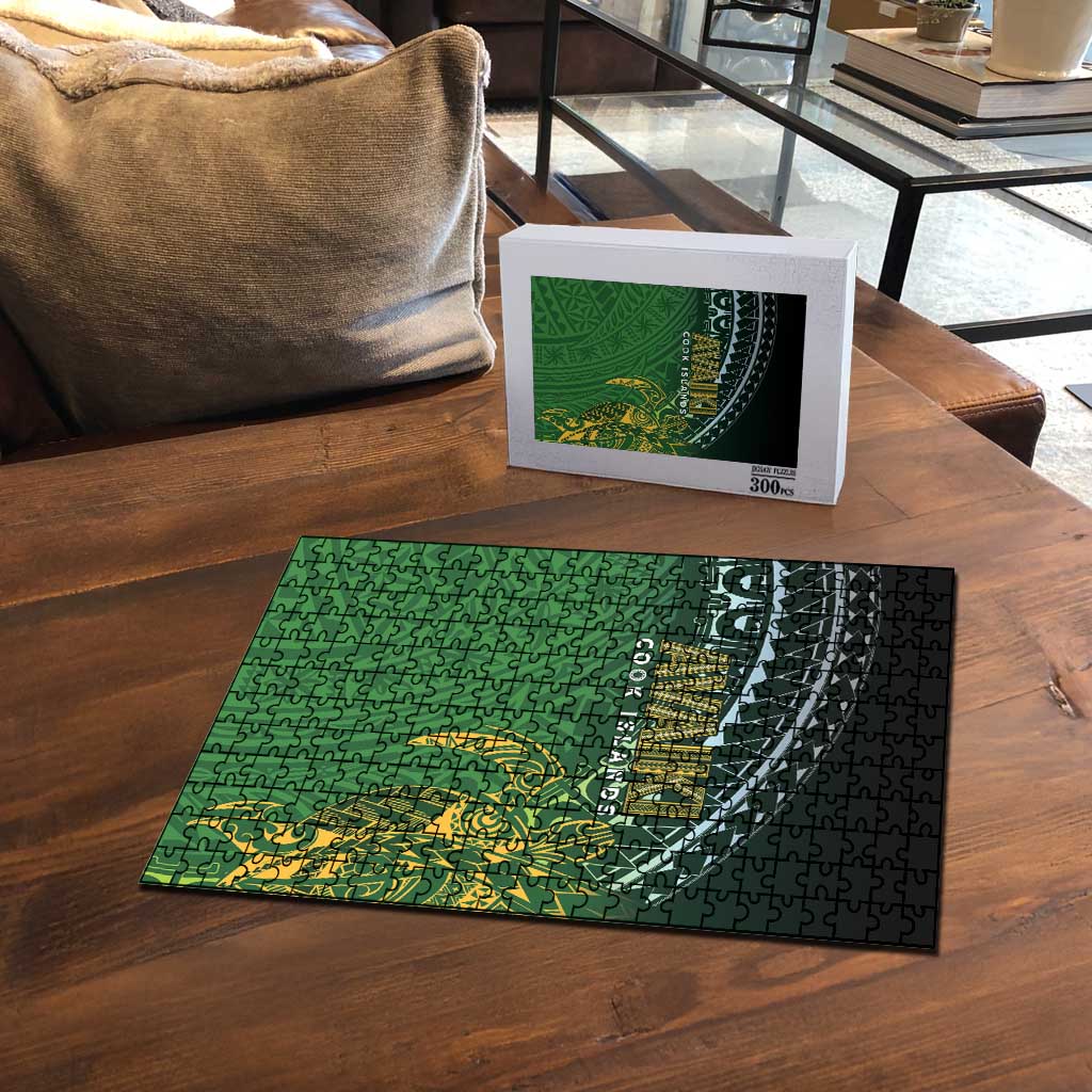 Cook Islands Rugby Kuki Avaiki Puzzle Tribal Turtle LT7 - Polynesian Pride