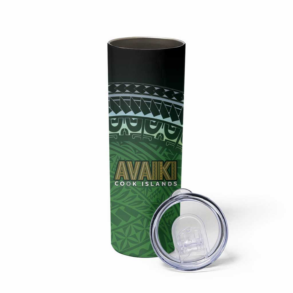 Cook Islands Rugby Kuki Avaiki Skinny Tumbler Tribal Turtle LT7 - Polynesian Pride