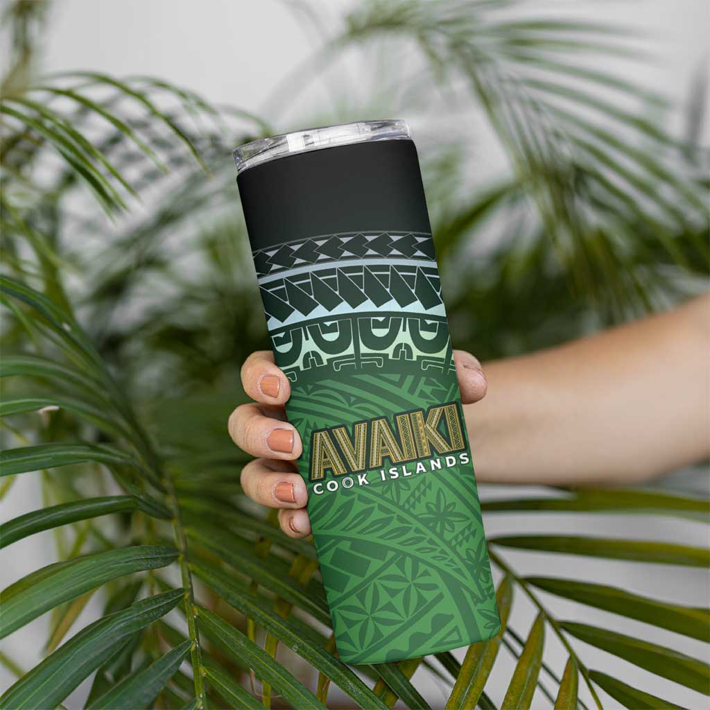 Cook Islands Rugby Kuki Avaiki Skinny Tumbler Tribal Turtle LT7 - Polynesian Pride