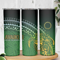 Cook Islands Rugby Kuki Avaiki Skinny Tumbler Tribal Turtle LT7 - Polynesian Pride