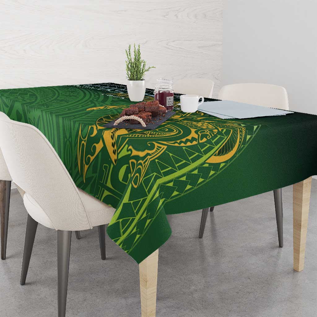Cook Islands Rugby Kuki Avaiki Tablecloth Tribal Turtle LT7 - Polynesian Pride