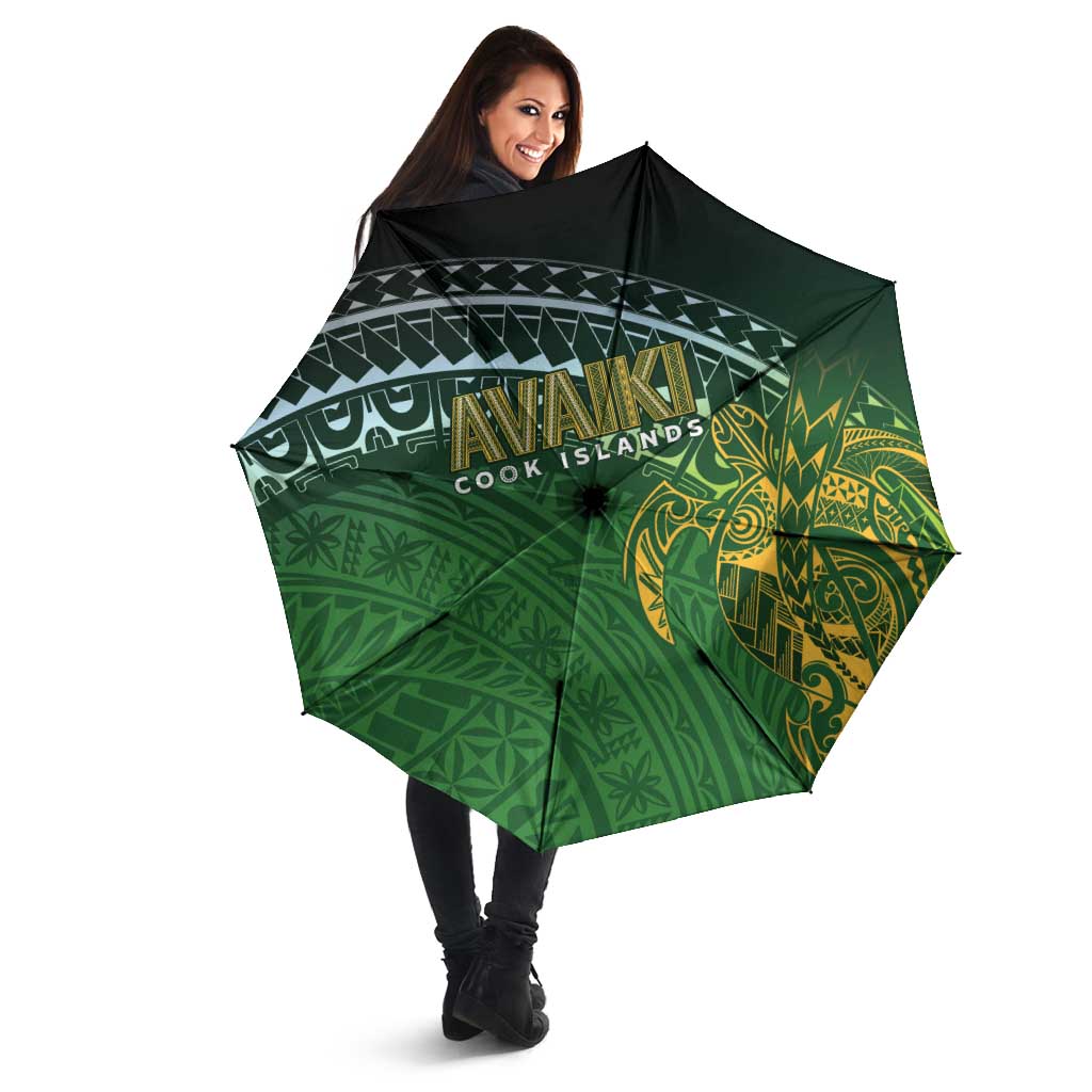 Cook Islands Rugby Kuki Avaiki Umbrella Tribal Turtle LT7 - Polynesian Pride