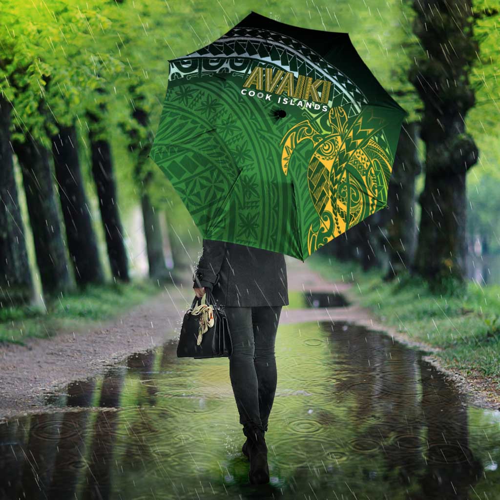 Cook Islands Rugby Kuki Avaiki Umbrella Tribal Turtle LT7 - Polynesian Pride