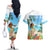 Personalised Hawaii Hula Girl Couples Matching Off The Shoulder Long Sleeve Dress and Hawaiian Shirt Honolulu Festival LT7 - Polynesian Pride