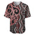 Maori Taniko Patterns Baseball Jersey Brown Patiki Motifs Mix Whakairo Ngaru
