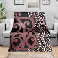 Maori Taniko Patterns Blanket Brown Patiki Motifs Mix Whakairo Ngaru