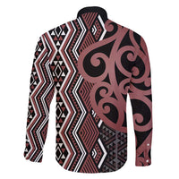 Maori Taniko Patterns Family Matching Summer Maxi Dress and Hawaiian Shirt Brown Patiki Motifs Mix Whakairo Ngaru LT7 - Polynesian Pride
