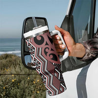 Maori Taniko Patterns Tumbler With Handle Brown Patiki Motifs Mix Whakairo Ngaru